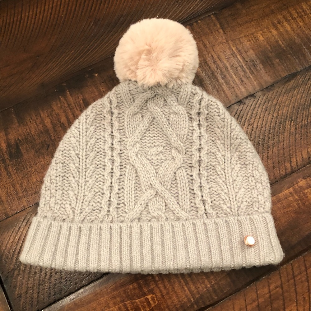 Ted Baker Cable Knit Bobble Hat